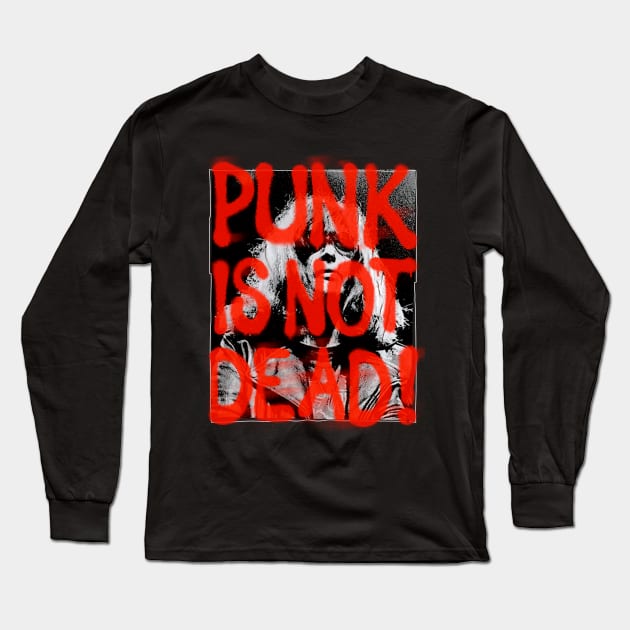 Punk is not Dead yet! Long Sleeve T-Shirt by Aefe